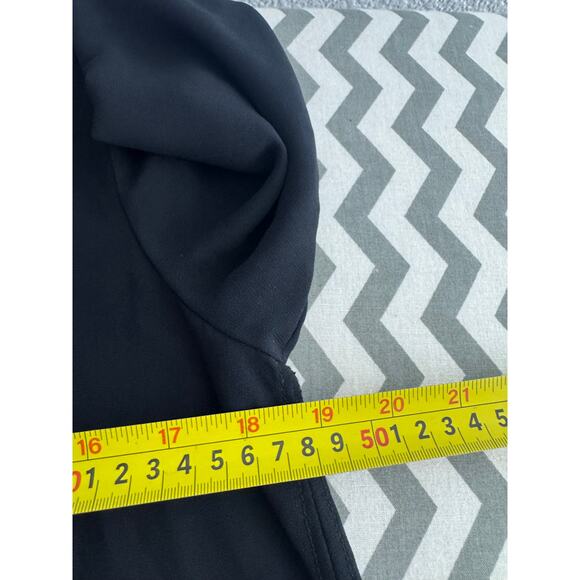 BLACK TAPE Sheer Black High-Low Long Sleeve Tunic Blouse | Size M - Picture 10 of 10